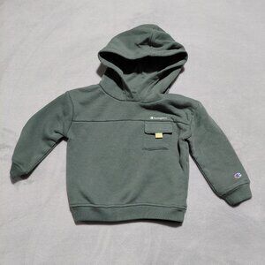 New! 18M Champion Olive Green Hoodie with Front Pocket Cozy Soft Inside